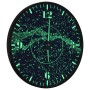 Reloj de pared con escalas y agujas luminosas azul Ø30 cm by , Wall clocks - Ref: Foro24-4008409, Price: 25,83 €, Discount: %