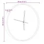 Reloj de pared con escalas y agujas luminosas azul Ø30 cm by , Wall clocks - Ref: Foro24-4008409, Price: 21,97 €, Discount: %