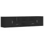 Mueble de esquina madera de ingeniería negro 200x40x45 cm by , Closets and storage - Ref: Foro24-3307829, Price: 127,18 €, Di...