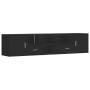 Mueble de esquina madera de ingeniería negro 200x40x45 cm de , Armarios y almacenamiento - Ref: Foro24-3307829, Precio: 129,4...