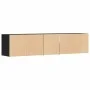 Mueble de esquina madera de ingeniería negro 200x40x45 cm by , Closets and storage - Ref: Foro24-3307829, Price: 127,18 €, Di...