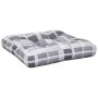Cojín para sofá de palets de tela a cuadros gris by , Cushions for chairs and sofas - Ref: Foro24-360892, Price: 21,38 €, Dis...