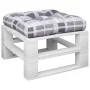 Cojín para sofá de palets de tela a cuadros gris by , Cushions for chairs and sofas - Ref: Foro24-360892, Price: 21,38 €, Dis...