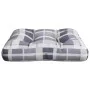Cojín para sofá de palets de tela a cuadros gris by , Cushions for chairs and sofas - Ref: Foro24-360892, Price: 21,38 €, Dis...