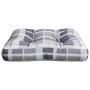 Cojín para sofá de palets de tela a cuadros gris by , Cushions for chairs and sofas - Ref: Foro24-360892, Price: 21,65 €, Dis...