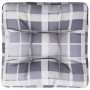Cojín para sofá de palets de tela a cuadros gris by , Cushions for chairs and sofas - Ref: Foro24-360892, Price: 21,65 €, Dis...