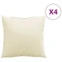 Cojines de sofá 4 unidades tela crema 40x40 cm by , Cushions for chairs and sofas - Ref: Foro24-360361, Price: 29,71 €, Disco...