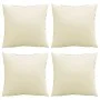 Cojines de sofá 4 unidades tela crema 40x40 cm by , Cushions for chairs and sofas - Ref: Foro24-360361, Price: 29,71 €, Disco...