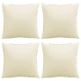 Sofakissen, 4 Stück, cremefarben, 40x40 cm von , Kissen für Stühle und Sofas - Ref: Foro24-360361, Preis: 29,58 €, Rabatt: %