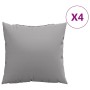 Sofakissen 4 Stück Stoff grau 50x50 cm von , Kissen für Stühle und Sofas - Ref: Foro24-360382, Preis: 42,93 €, Rabatt: %
