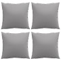 Sofakissen 4 Stück Stoff grau 50x50 cm von , Kissen für Stühle und Sofas - Ref: Foro24-360382, Preis: 42,93 €, Rabatt: %