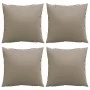 Cojines de sofá 4 unidades tela gris taupé 50x50 cm by , Cushions for chairs and sofas - Ref: Foro24-360389, Price: 45,38 €, ...