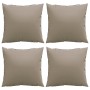 Sofakissen 4er Set, grauer Taupé-Stoff, 50x50 cm von , Kissen für Stühle und Sofas - Ref: Foro24-360389, Preis: 51,76 €, Raba...