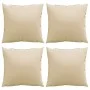 Cojines de sofá 4 unidades tela beige 60x60 cm by , Cushions for chairs and sofas - Ref: Foro24-360406, Price: 52,76 €, Disco...