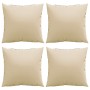 Sofakissen 4 Stück, beige Stoff, 60x60 cm. von , Kissen für Stühle und Sofas - Ref: Foro24-360406, Preis: 56,58 €, Rabatt: %