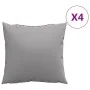 Cojines de sofá 4 unidades tela gris 60x60 cm de , Cojines para sillas y sofás - Ref: Foro24-360404, Precio: 52,76 €, Descuen...
