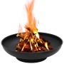 Brasero de acero 57 cm de vidaXL, Chimeneas - Ref: Foro24-313342, Precio: 62,23 €, Descuento: %