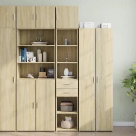 Schmaler Schrank aus Eichenholz in Sonoma-Optik, 40x42,5x225 cm. von , Sideboards - Ref: Foro24-3281275, Preis: 171,65 €, Rab...