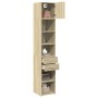 Schmaler Schrank aus Eichenholz in Sonoma-Optik, 40x42,5x225 cm. von , Sideboards - Ref: Foro24-3281275, Preis: 174,45 €, Rab...