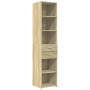 Schmaler Schrank aus Eichenholz in Sonoma-Optik, 40x42,5x225 cm. von , Sideboards - Ref: Foro24-3281275, Preis: 174,45 €, Rab...