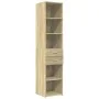 Schmaler Schrank aus Eichenholz in Sonoma-Optik, 40x42,5x225 cm. von , Sideboards - Ref: Foro24-3281275, Preis: 171,65 €, Rab...