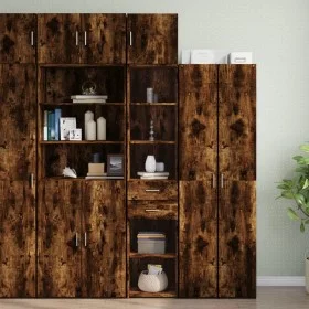 Schmaler Schrank aus geräucherter Eichen-Ingenieurholz 40x42,5x225 cm. von , Sideboards - Ref: Foro24-3281277, Preis: 169,35 ...