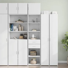 Schmaler Schrank aus weißem Ingenieurholz 45x42,5x225 cm. von , Sideboards - Ref: Foro24-3281294, Preis: 173,41 €, Rabatt: %