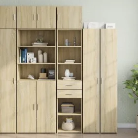 Schmaler Schrank aus Eichenholz in Sonoma-Optik, 45x42,5x225 cm. von , Sideboards - Ref: Foro24-3281296, Preis: 162,25 €, Rab...