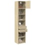 Armario estrecho madera ingeniería roble Sonoma 45x42,5x225 cm by , Sideboards - Ref: Foro24-3281296, Price: 164,87 €, Discou...