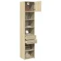 Schmaler Schrank aus Eichenholz in Sonoma-Optik, 45x42,5x225 cm. von , Sideboards - Ref: Foro24-3281296, Preis: 162,30 €, Rab...