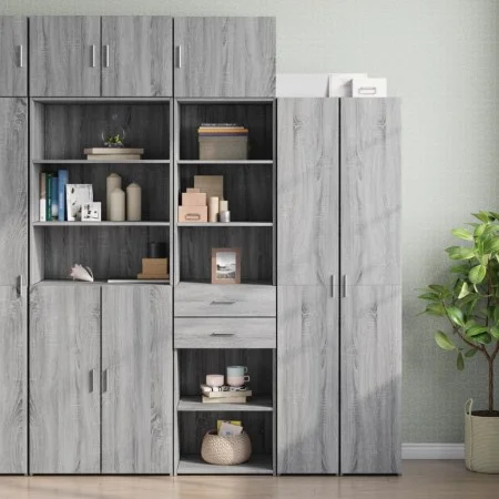 Schmaler Schrank aus grauer Sonoma-Ingenieurholz 50x42,5x225 cm. von , Sideboards - Ref: Foro24-3281313, Preis: 177,74 €, Rab...