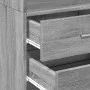 Schmaler Schrank aus grauer Sonoma-Ingenieurholz 50x42,5x225 cm. von , Sideboards - Ref: Foro24-3281313, Preis: 177,74 €, Rab...