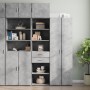 Armario estrecho madera ingeniería gris hormigón 50x42,5x225 cm