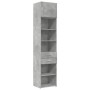 Armario estrecho madera ingeniería gris hormigón 50x42,5x225 cm by , Sideboards - Ref: Foro24-3281311, Price: 174,78 €, Disco...