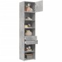 Armario estrecho madera ingeniería gris hormigón 50x42,5x225 cm by , Sideboards - Ref: Foro24-3281311, Price: 174,78 €, Disco...