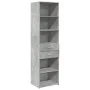 Schmaler Schrank aus grauem Beton-Ingenieurholz, 50x42,5x225 cm. von , Sideboards - Ref: Foro24-3281311, Preis: 174,78 €, Rab...
