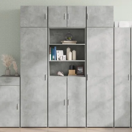 Armario de madera de ingeniería gris hormigón 70x42,5x225 cm by , Sideboards - Ref: Foro24-3281318, Price: 213,18 €, Discount: %