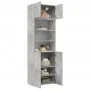 Armario de madera de ingeniería gris hormigón 70x42,5x225 cm by , Sideboards - Ref: Foro24-3281318, Price: 213,18 €, Discount: %