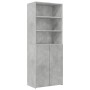 Armario de madera de ingeniería gris hormigón 70x42,5x225 cm by , Sideboards - Ref: Foro24-3281318, Price: 215,92 €, Discount: %