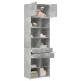 Armario de madera de ingeniería gris hormigón 70x42,5x225 cm by , Sideboards - Ref: Foro24-3281339, Price: 202,38 €, Discount: %