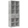 Armario de madera de ingeniería gris hormigón 70x42,5x225 cm de , Aparadores - Ref: Foro24-3281339, Precio: 203,18 €, Descuen...