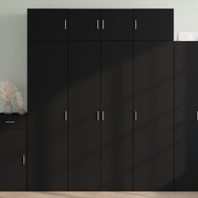 Armario de madera de ingeniería negro 80x42,5x225 cm von , Sideboards - Ref: Foro24-3281351, Preis: 267,93 €, Rabatt: %