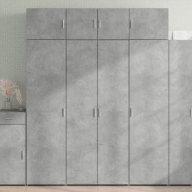 Ingenieurholzschrank in Betongrau 80x42,5x225 cm von , Sideboards - Ref: Foro24-3281353, Preis: 254,95 €, Rabatt: %