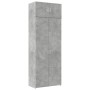 Armario de madera de ingeniería gris hormigón 80x42,5x225 cm by , Sideboards - Ref: Foro24-3281353, Price: 254,95 €, Discount: %