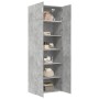 Armario de madera de ingeniería gris hormigón 80x42,5x225 cm by , Sideboards - Ref: Foro24-3281353, Price: 254,95 €, Discount: %