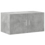 Armario de madera de ingeniería gris hormigón 80x42,5x225 cm by , Sideboards - Ref: Foro24-3281353, Price: 254,95 €, Discount: %