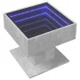 Mesa de centro y LED madera ingeniería gris hormigón 50x50x45cm by , Coffee table - Ref: Foro24-847528, Price: 90,69 €, Disco...