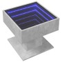 Mesa de centro y LED madera ingeniería gris hormigón 50x50x45cm by , Coffee table - Ref: Foro24-847528, Price: 92,11 €, Disco...