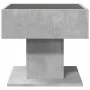 Mesa de centro y LED madera ingeniería gris hormigón 50x50x45cm by , Coffee table - Ref: Foro24-847528, Price: 90,69 €, Disco...