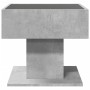 Mittel- und LED-Tisch aus grauem Beton-Ingenieurholz, 50x50x45 cm. von , Couchtisch - Ref: Foro24-847528, Preis: 92,11 €, Rab...